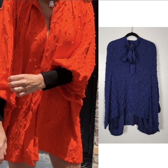 Rachel Comey kent blouse navy blue nwt